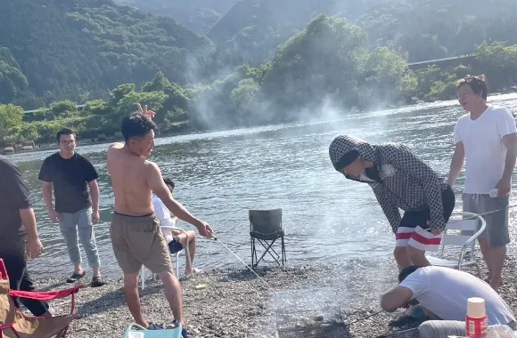 バーベキューなどイベントの様子