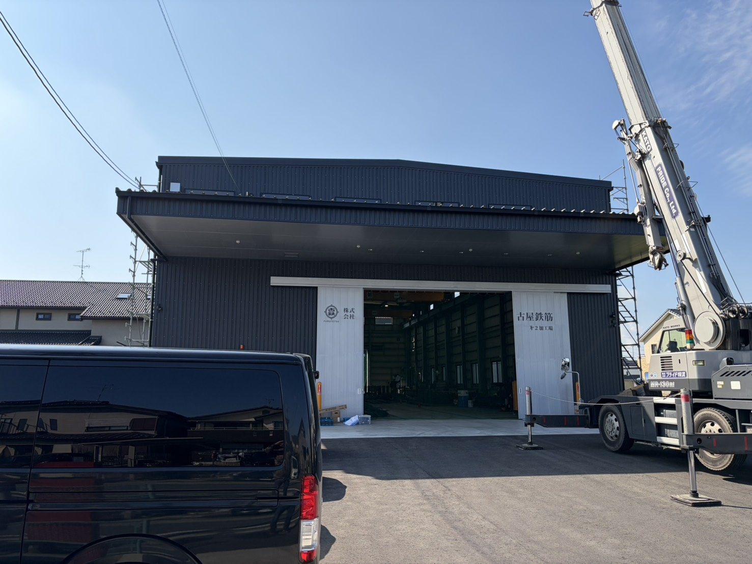 第2加工場にも太陽光パネルを設置しました。の画像